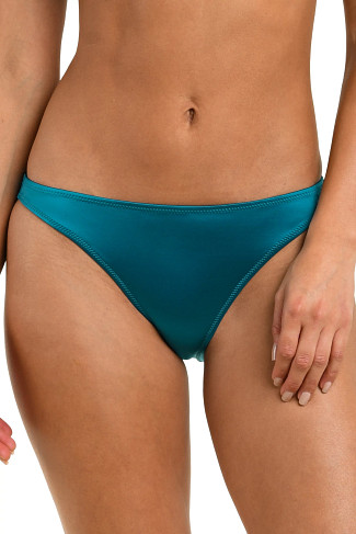 CRYSTAL TEAL Jean Hipster Bikini Bottom