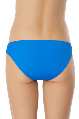 AZURE BLUE Textured Eco Shell Hipster Bikini Bottom