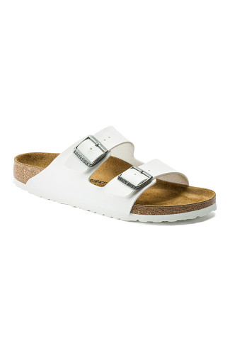 WHITE Arizona Birko-Flor Sandals