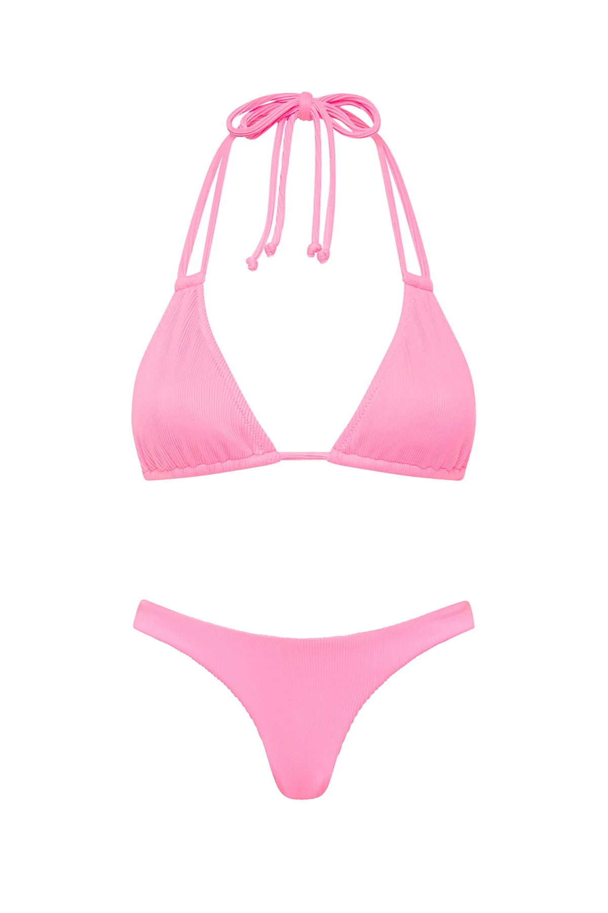 TAFFY PINK Taffy Sliding Triangle Bikini Top image number 4