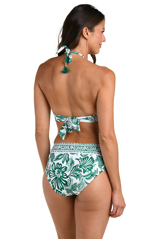JUNGLE Banded Halter Bikini Top