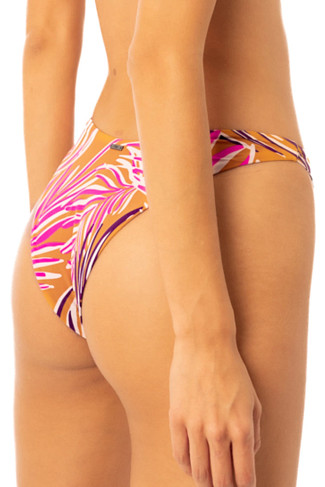 CARAMEL FOLIAGE Splendourous Reversible Brazilian Bikini Bottom