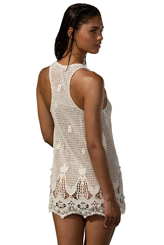 IVORY Aspen Crochet Mini Dress