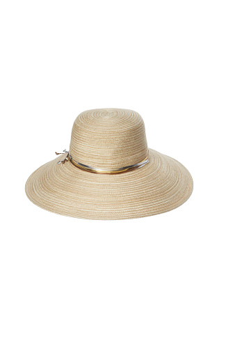 NATURAL Metallic Sun Hat