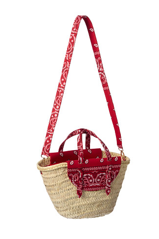 RED Red Bandana Tote Bag