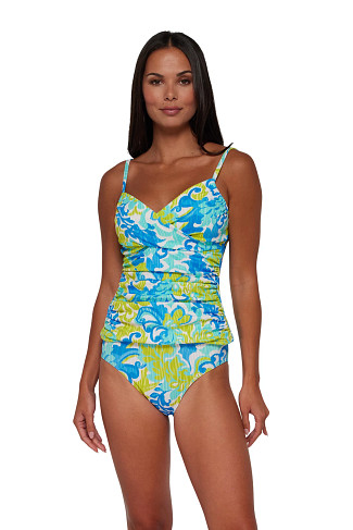 OCEAN MUSE SANDBAR RIB Simone Convertible Strap Tankini Top