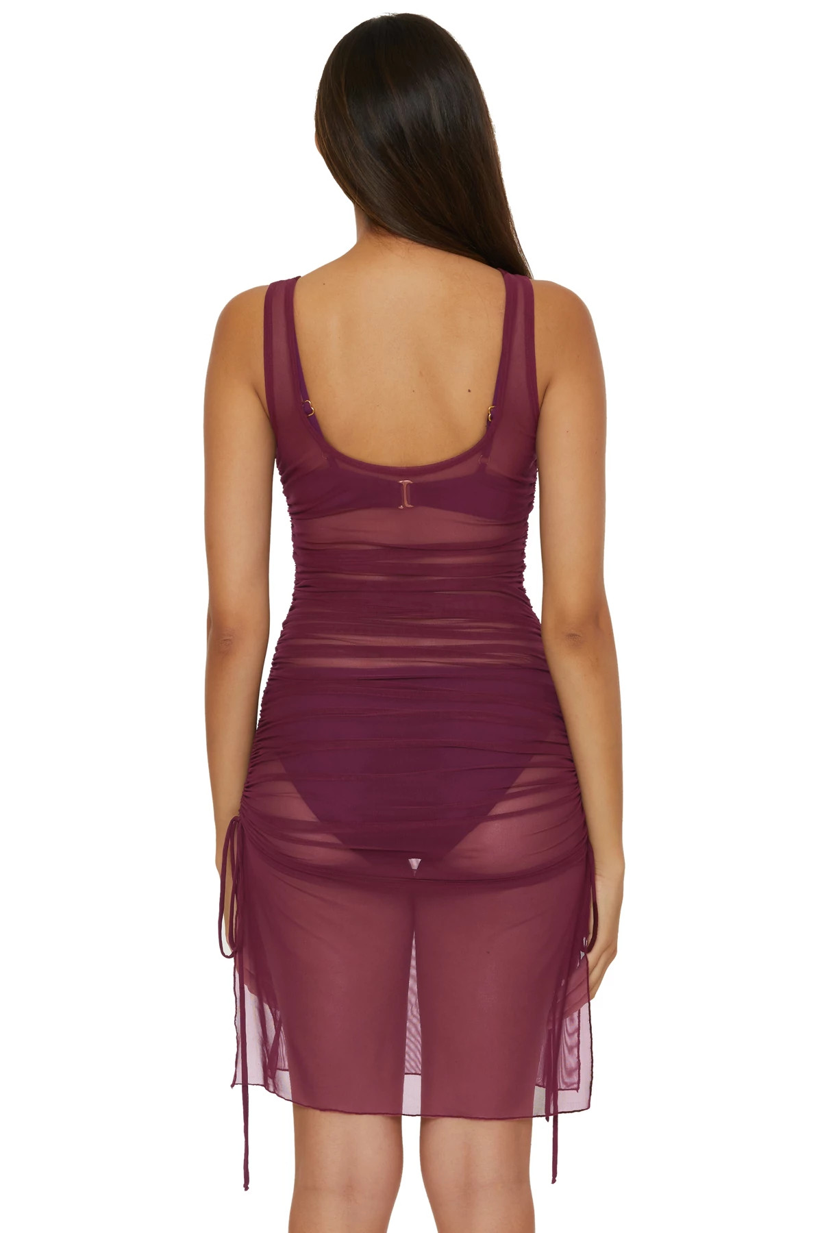 AUBERGINE Muse Mesh Dress image number 3