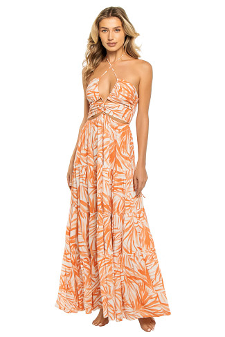 SUNSET BALI Halter Maxi Dress