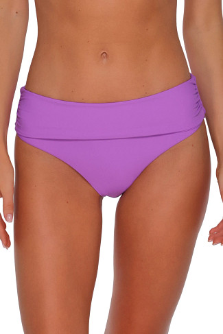 BERRY BURST Capri High Waist Bikini Bottom