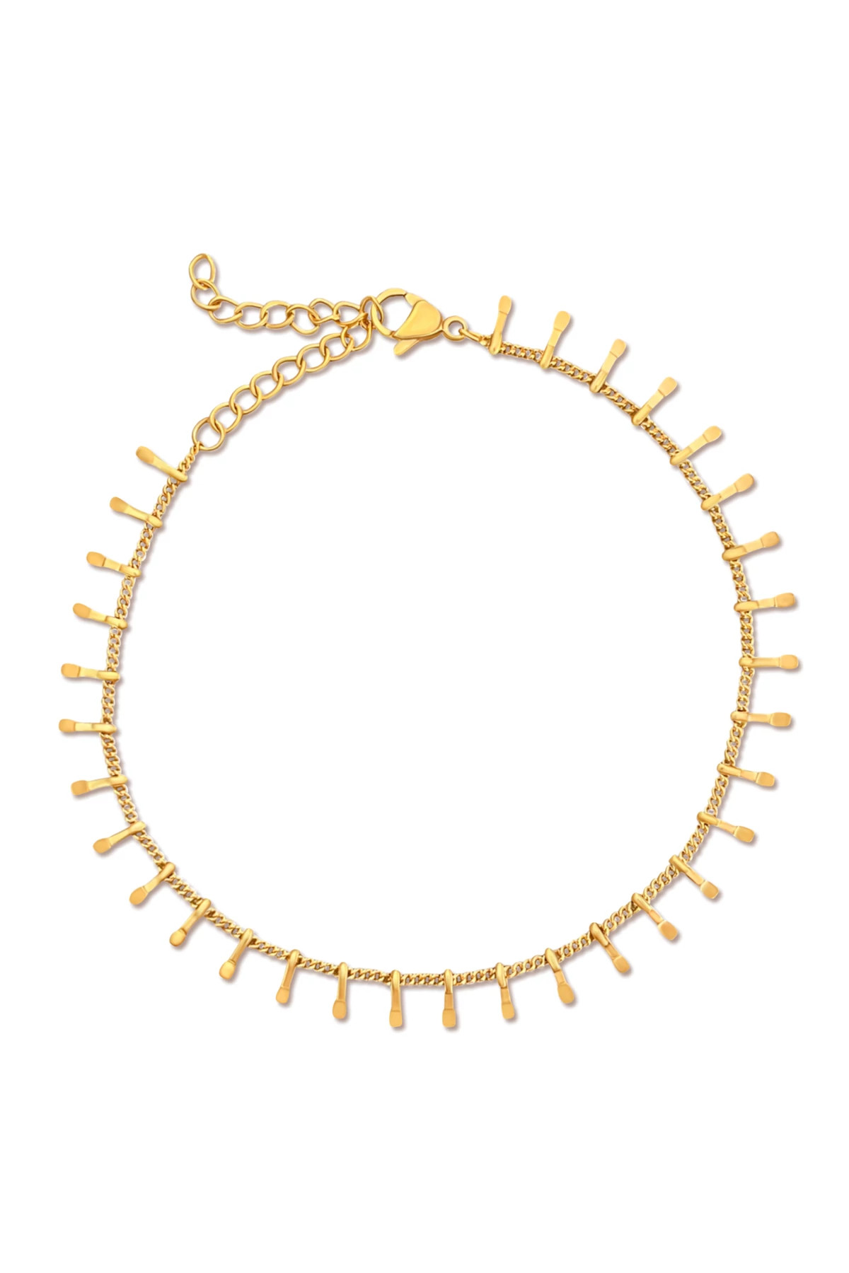 GOLD Adilene Chain Anklet image number 1