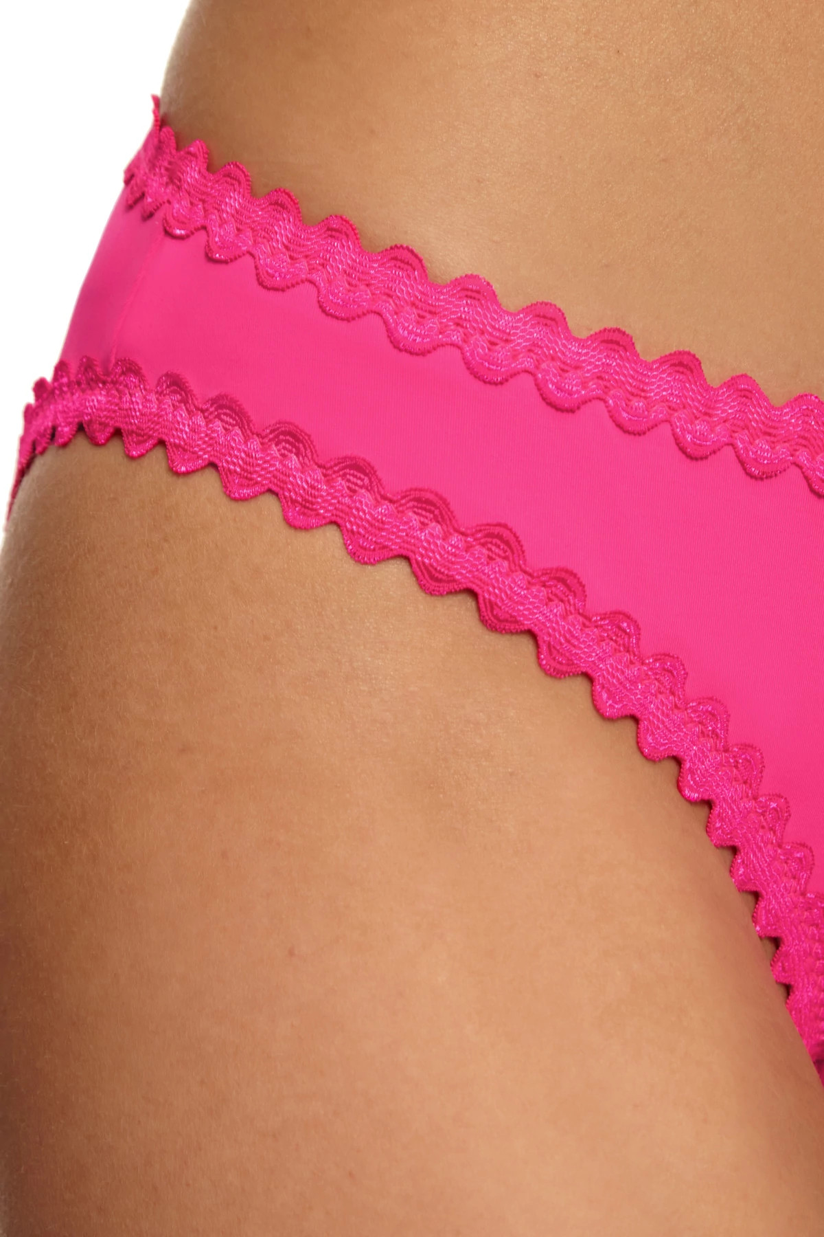 STRAWBERRY Adela Scalloped Hipster Bikini Bottom image number 5