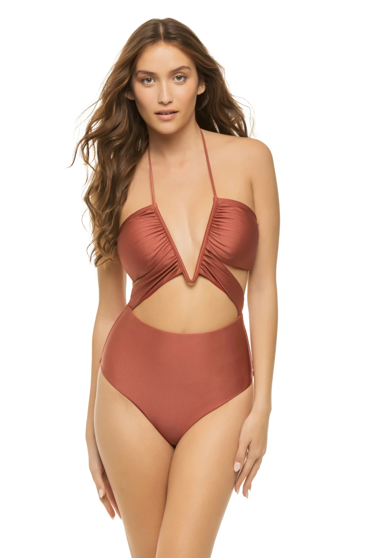 ROSEWOOD Cassidy Cutout One Piece Swimsuit image number 1