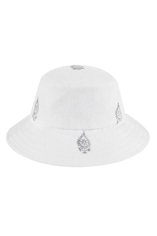 WHITE Brie Bucket Hat