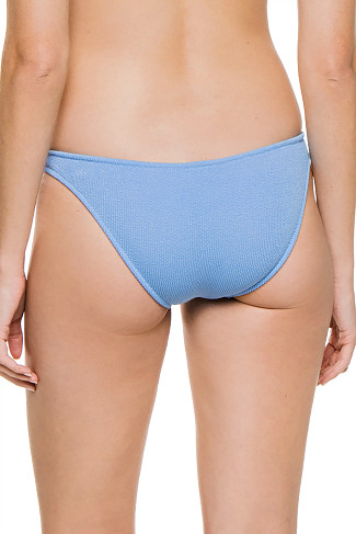 RIDGES BLUE Bari Ribbed Tab Side Hipster Bikini Bottom