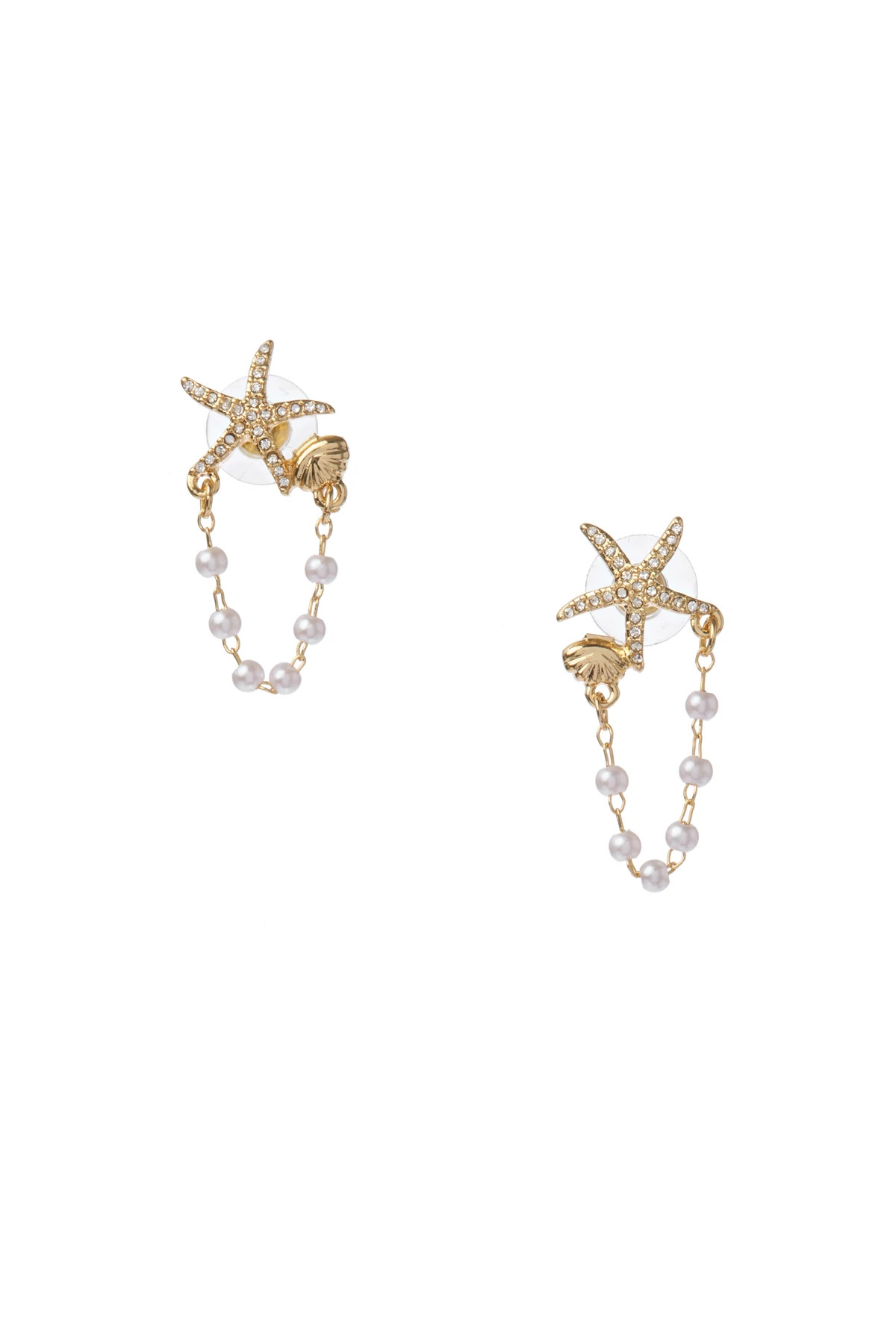 GOLD Starfish Earrings image number 1