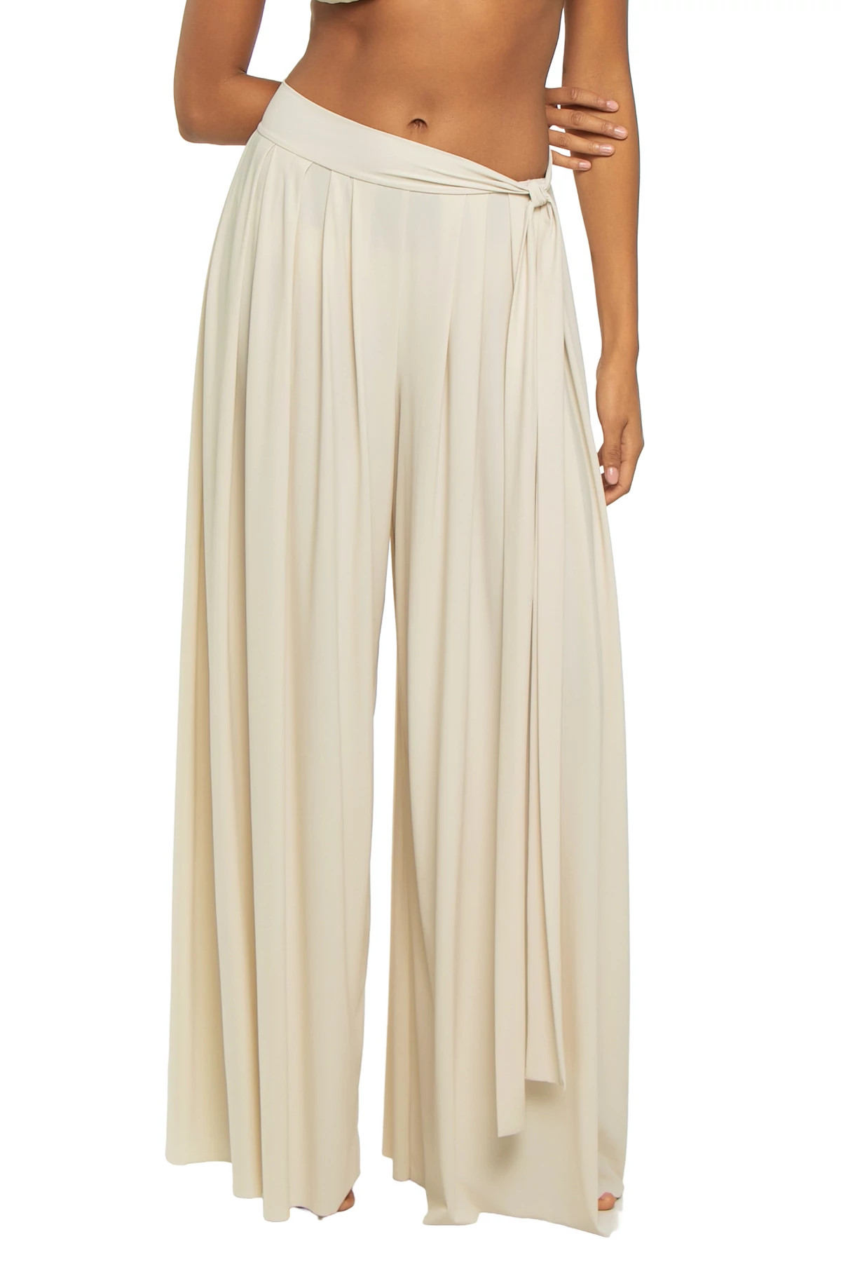 BEIGE Nelly Wide Leg Pants image number 1