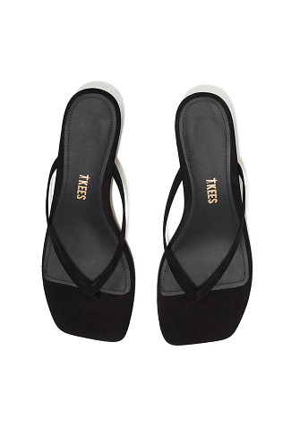 SABLE SUEDE Julie Suede Kitten Heel Sandal