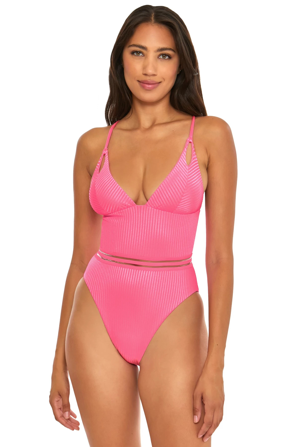 DAIQUIRI Over The Shoulder One Piece Swimsuit image number 1