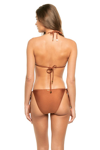 BRONZE Annabelle Chain Triangle Bikini Top