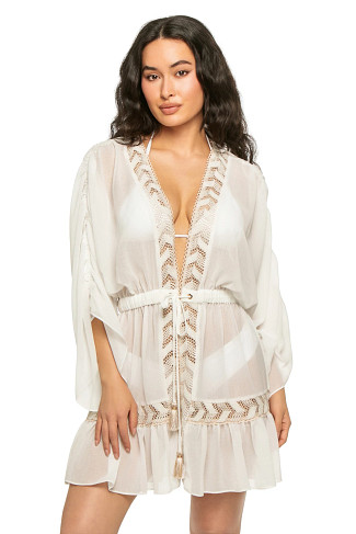 WHITE W/NEUTRAL Slyvie Kimono
