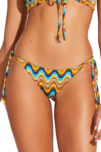 RETRO WAVE Elle Tie Side Brazilian Bikini Bottom