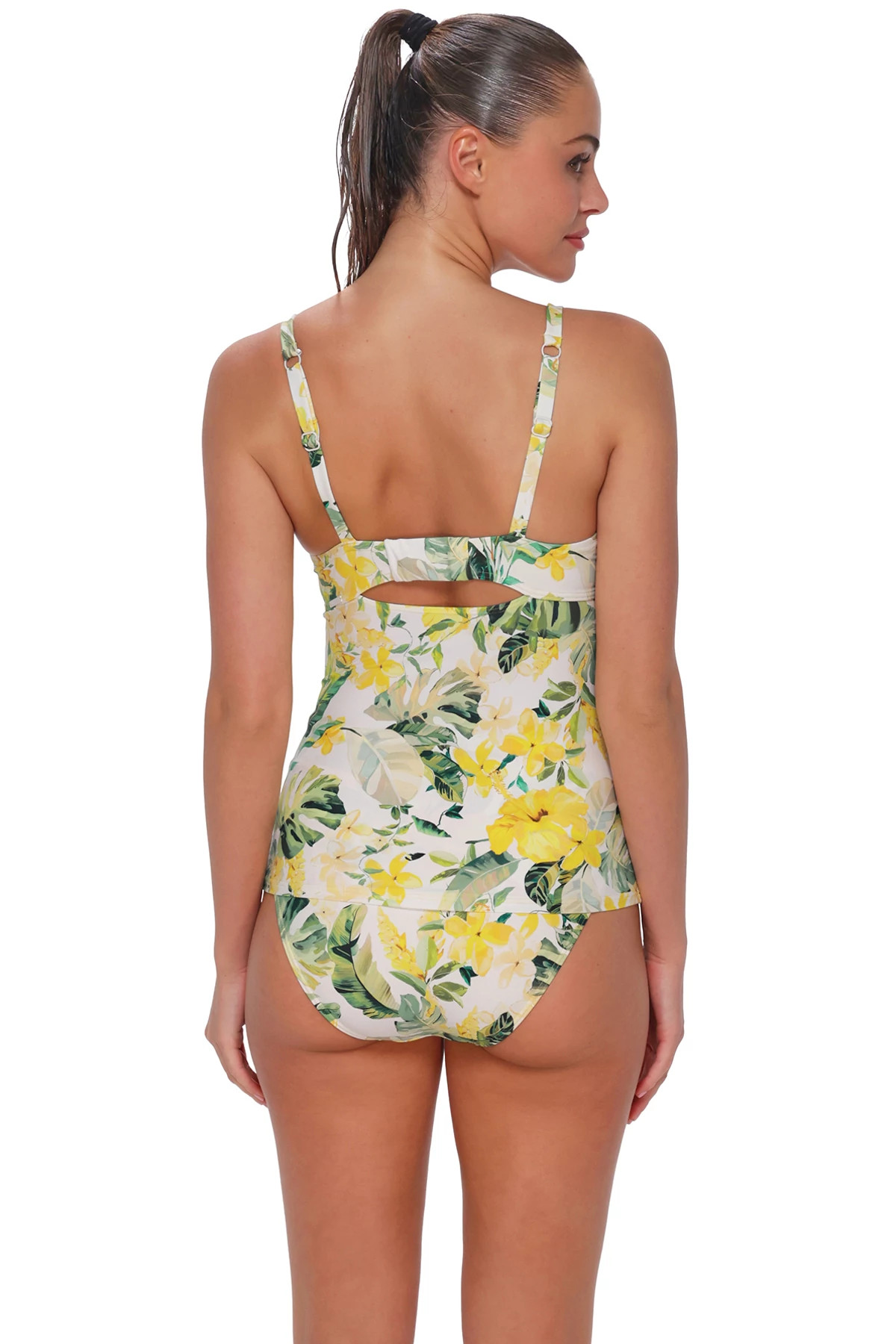 ISLA SOLEIL CREPE Serena Underwire Tankini Top (D+ Cup) image number 3