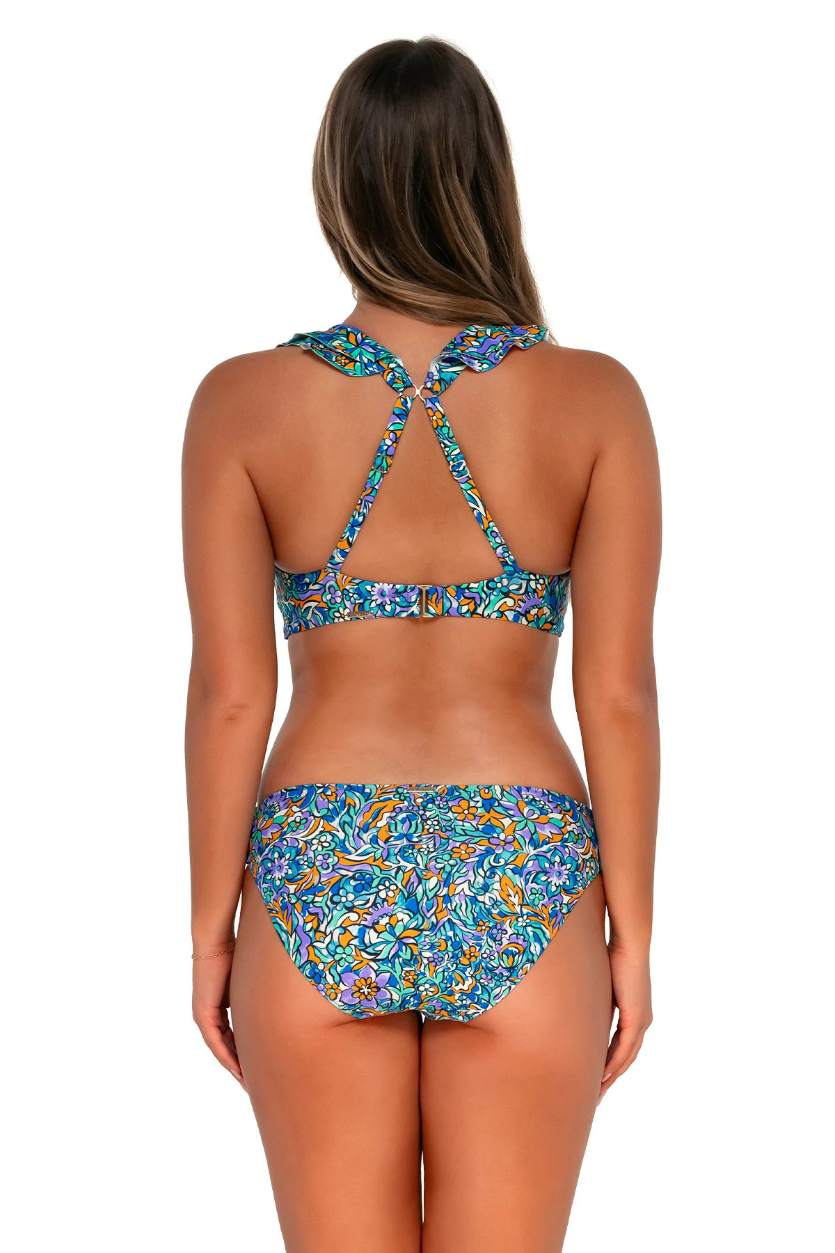 PANSY FIELDS Willa Wireless Bralette Bikini Top (D+ Cup) image number 3