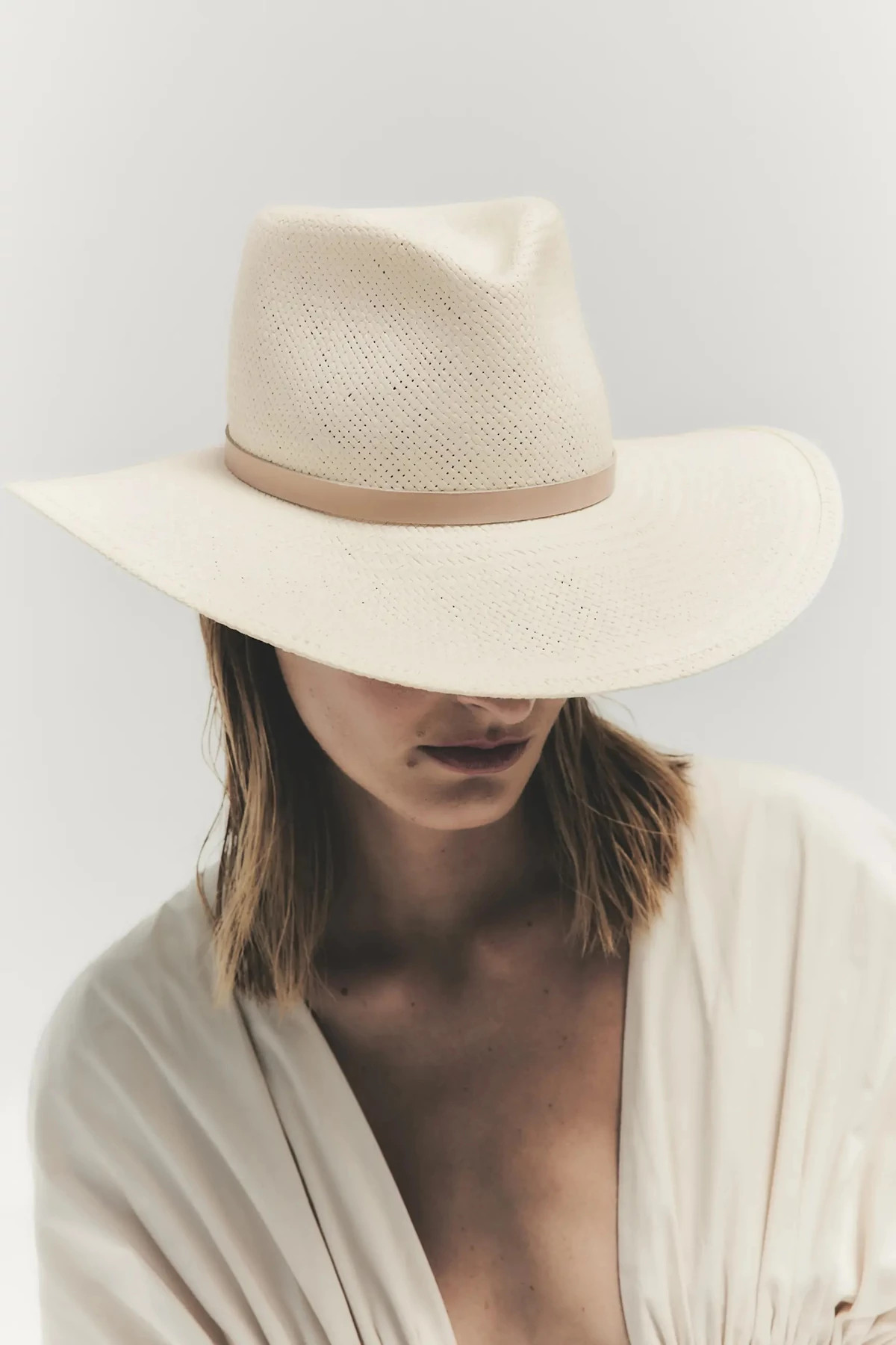 NATURAL Sherman Straw Panama Hat image number 3