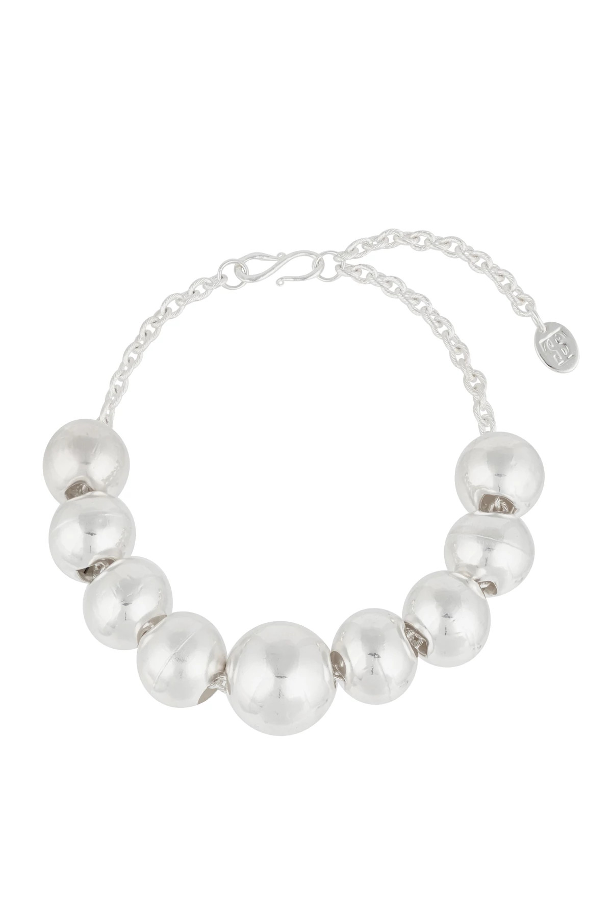 SILVER Collier Bubble Pendant Necklace image number 1