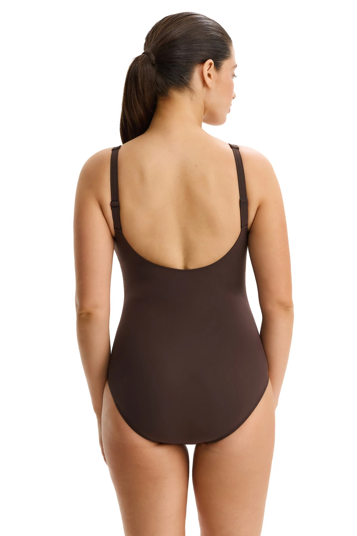ESPRESSO Plunge Bead One Piece Swimsuit (D Cup) image number 2