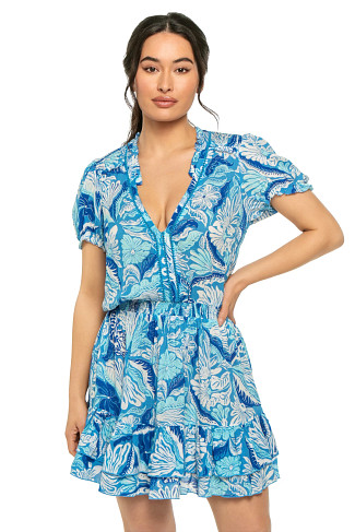 BLUE TIGER LILY Bibi Mini Dress