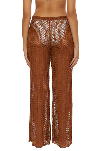 BRONZE Metallic Crochet Pants