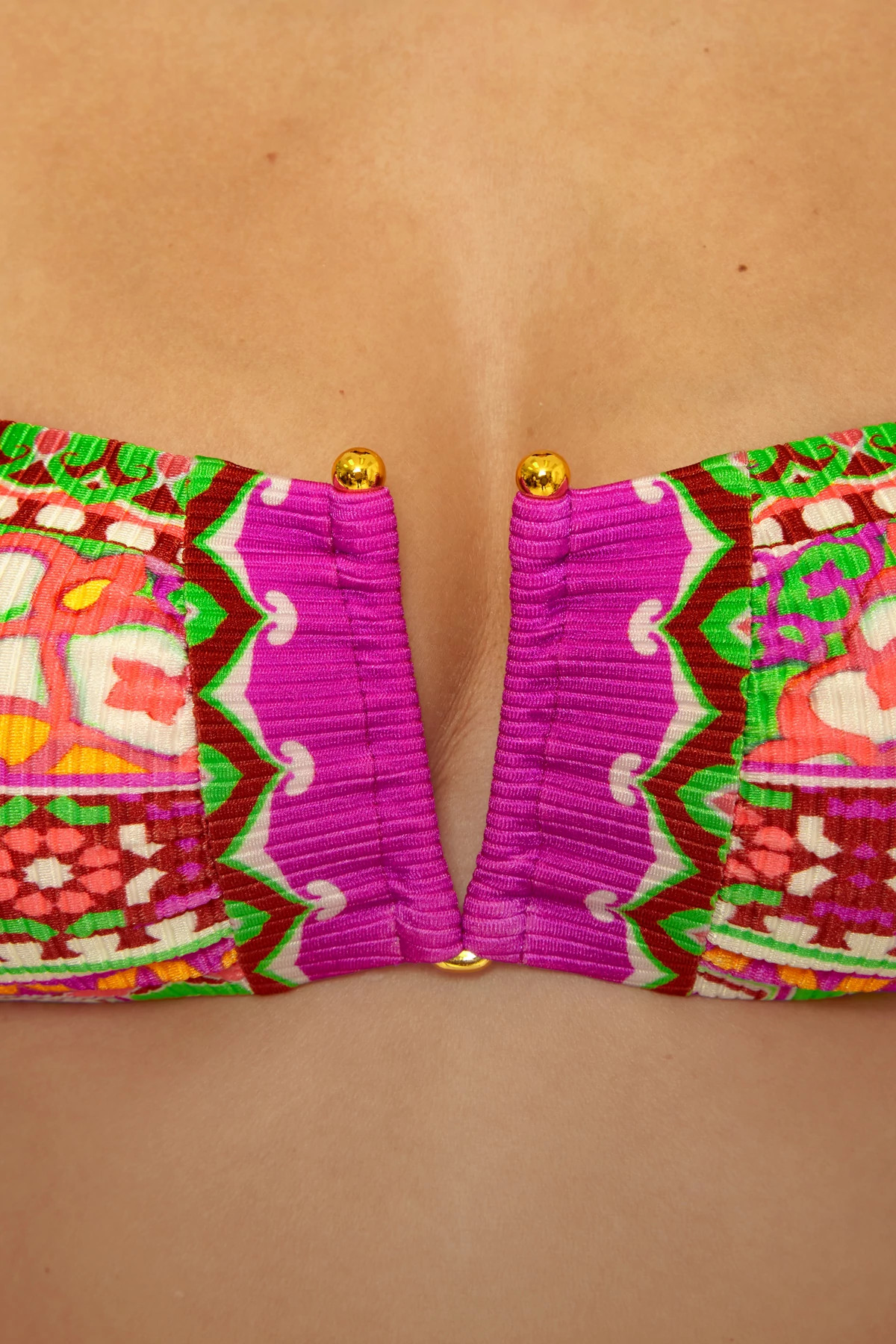 MULTI Brinley Bandeau Bikini Top image number 4