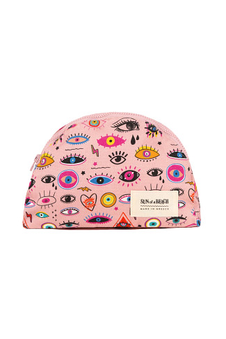 PINK Electric Eyes Small Luna Pouch