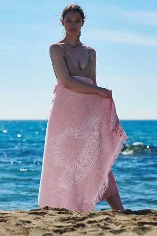 JUST PINK Just Pink Monochrome Beach Towel