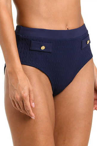 MIDNIGHT Coronado Cable Knit High Waist Bottom