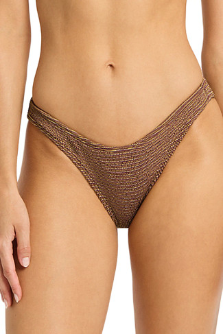 COCOA BUTTER LUREX Sign Hipster Bikini Bottom