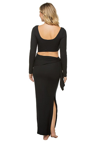 BLACK Ventanas Cutout Maxi Dress
