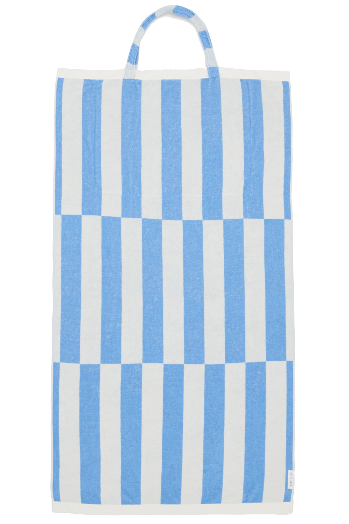 BLUE Le Weekend Beach Towel Tote Bag image number 2