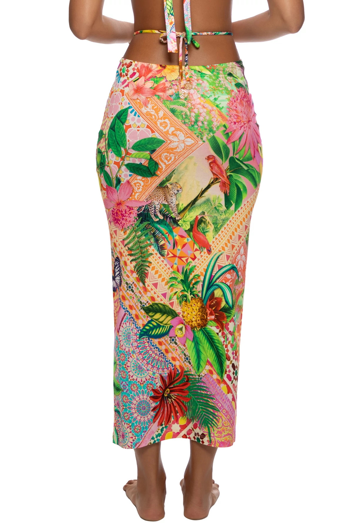 MULTI Opulent Eden Midi Skirt image number 2