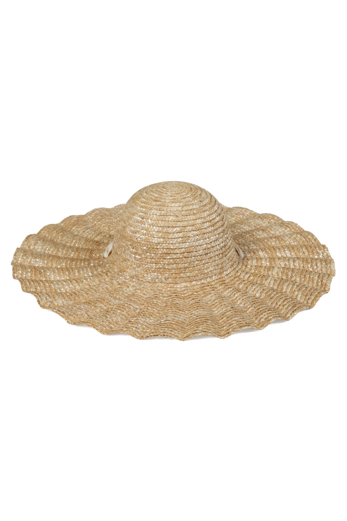 NATURAL Scalloped Dolce Sun Hat image number 2