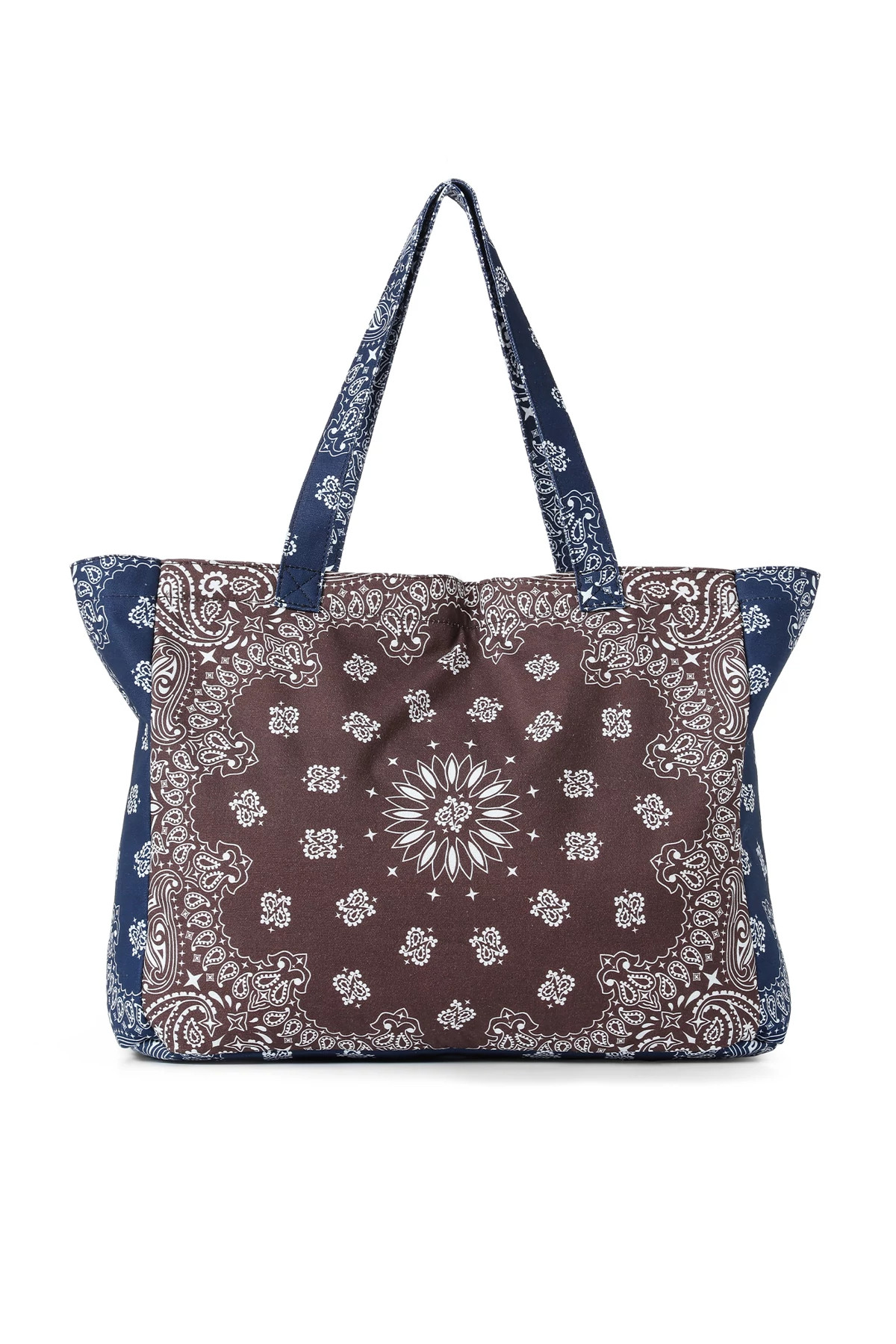 BROWN/NAVY Bailey Bandana Tote image number 3