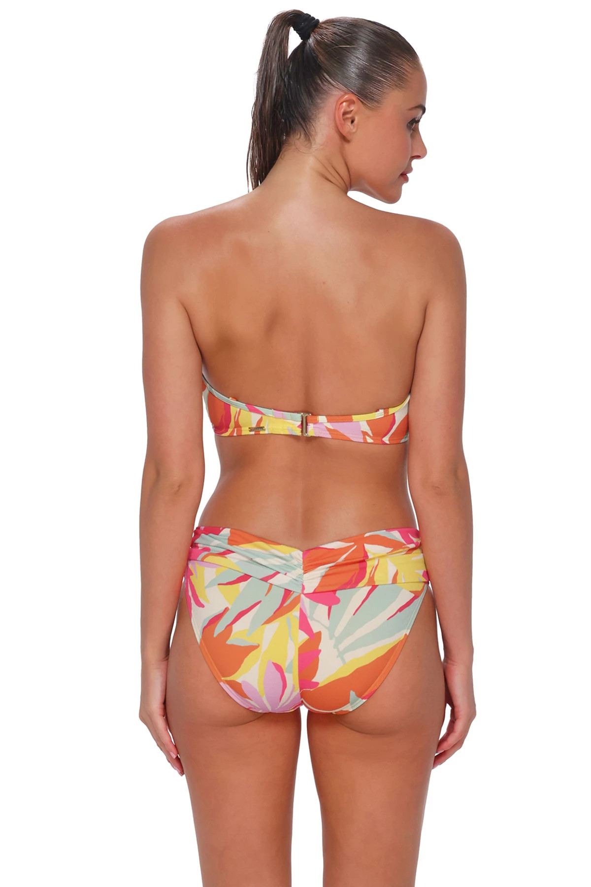 TROPICOLOR CREPE Loretta Bandeau Bikini Top (D+ Cup) image number 3