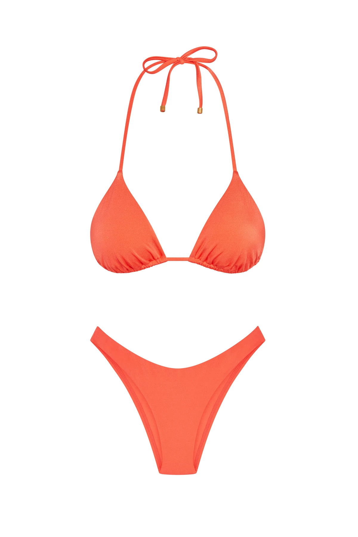 CORAL Gia Shimmer Halter Bikini Top image number 3