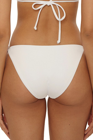 WHITE Demi Hipster Bikini Bottom