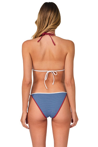 BANNER BLUE LUREX Trisha Sliding Triangle Bikini Top