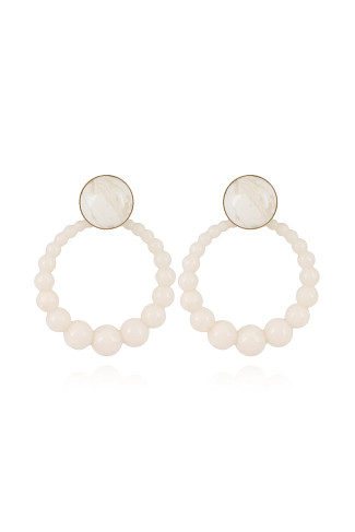 011 WHITE Andy Earrings