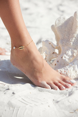 GOLD Mini Shell Anklet