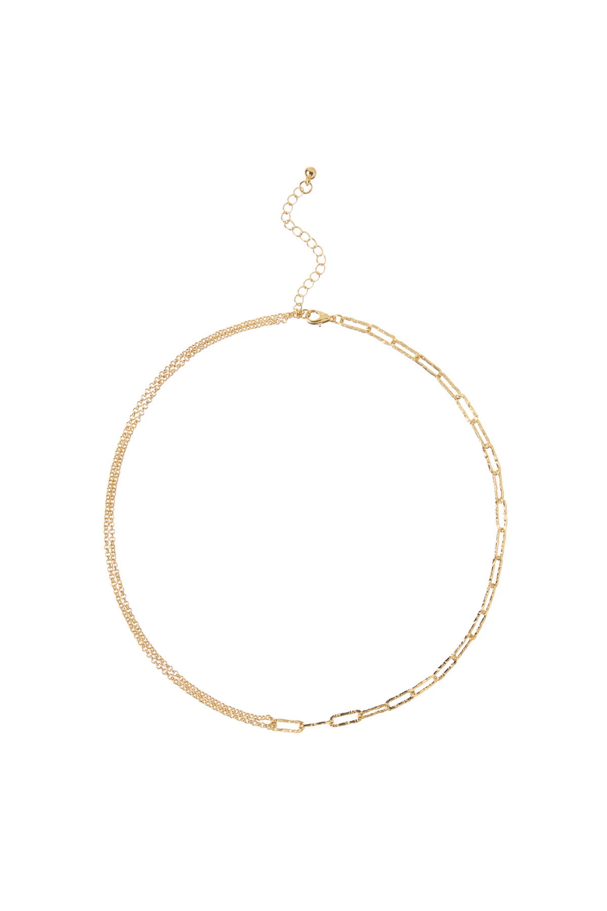 GOLD Duo Chain Necklace image number 1
