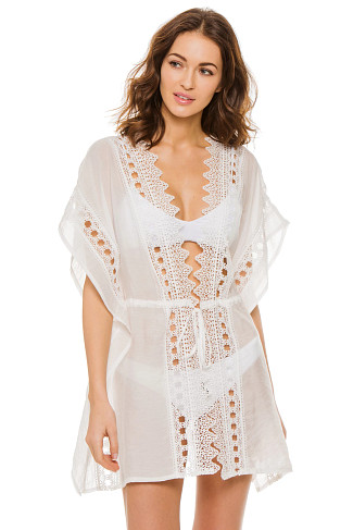 WHITE Crochet Detail Kimono